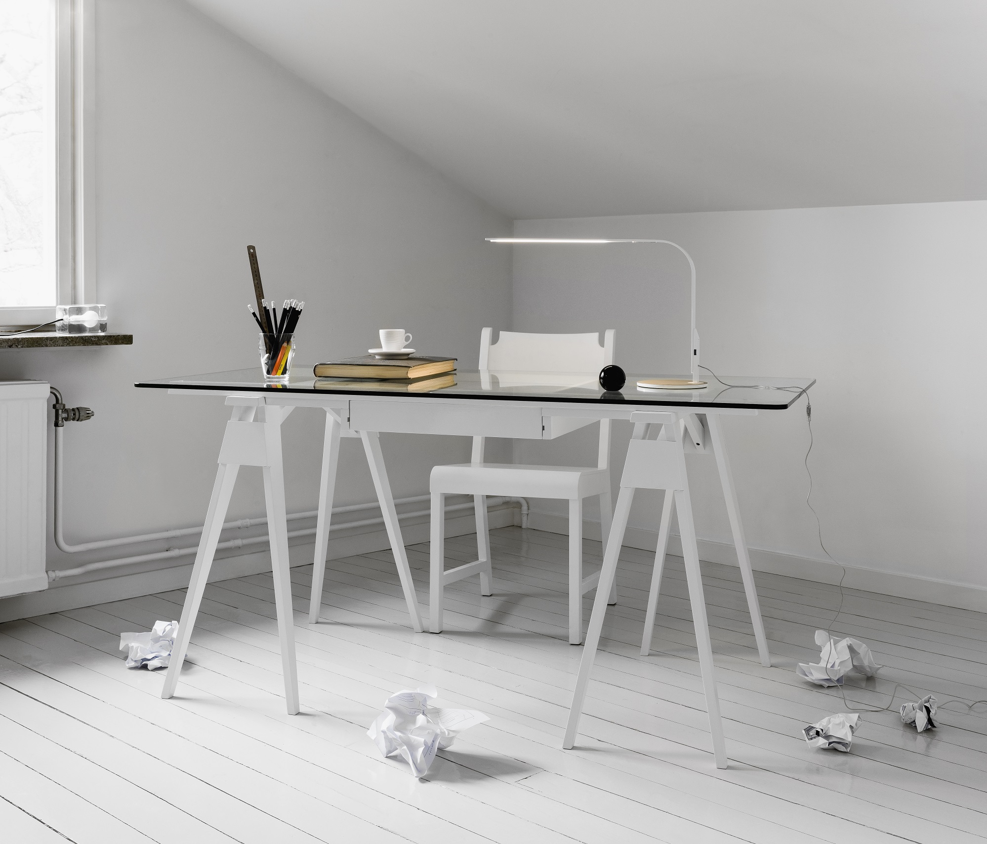 Design House Stockholm Desk Arco White