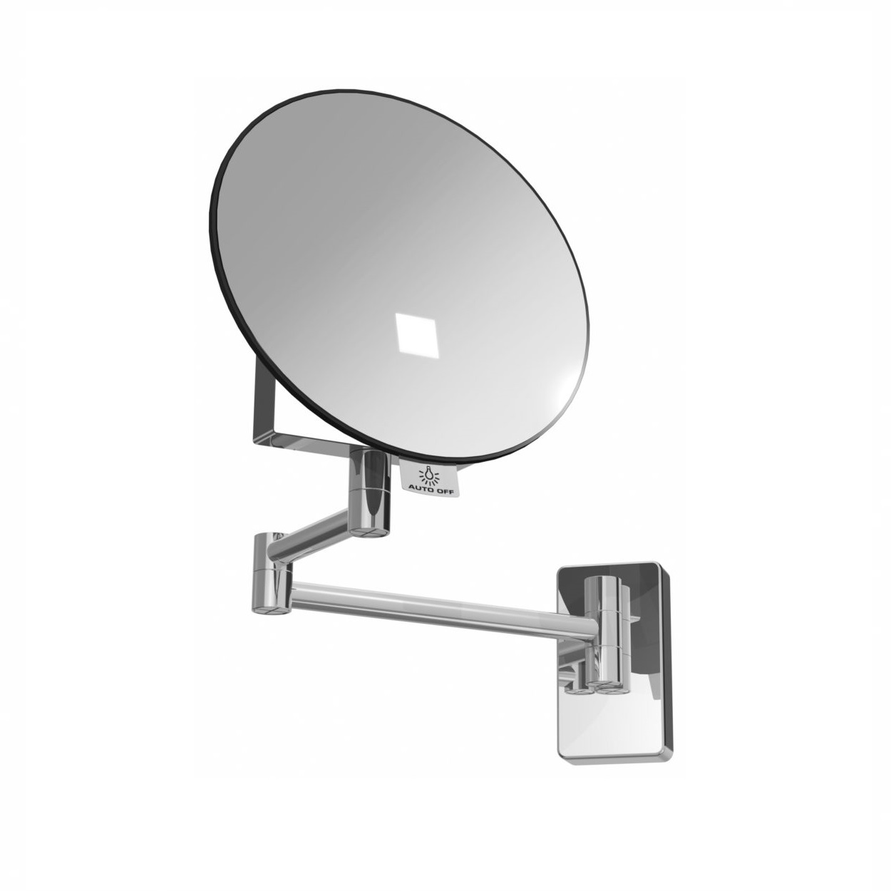 Mirror Round With Light Tubolar Arm Eclips JVD