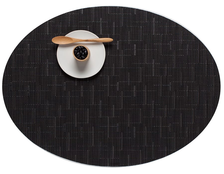 Placemat Chilewich BAMBOO Oval Smoke 36 cm x 49.5 cm
