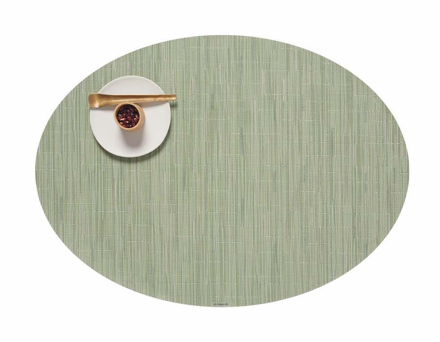 Placemat Chilewich BAMBOO Oval Spring Green 36 cm x 49.5 cm