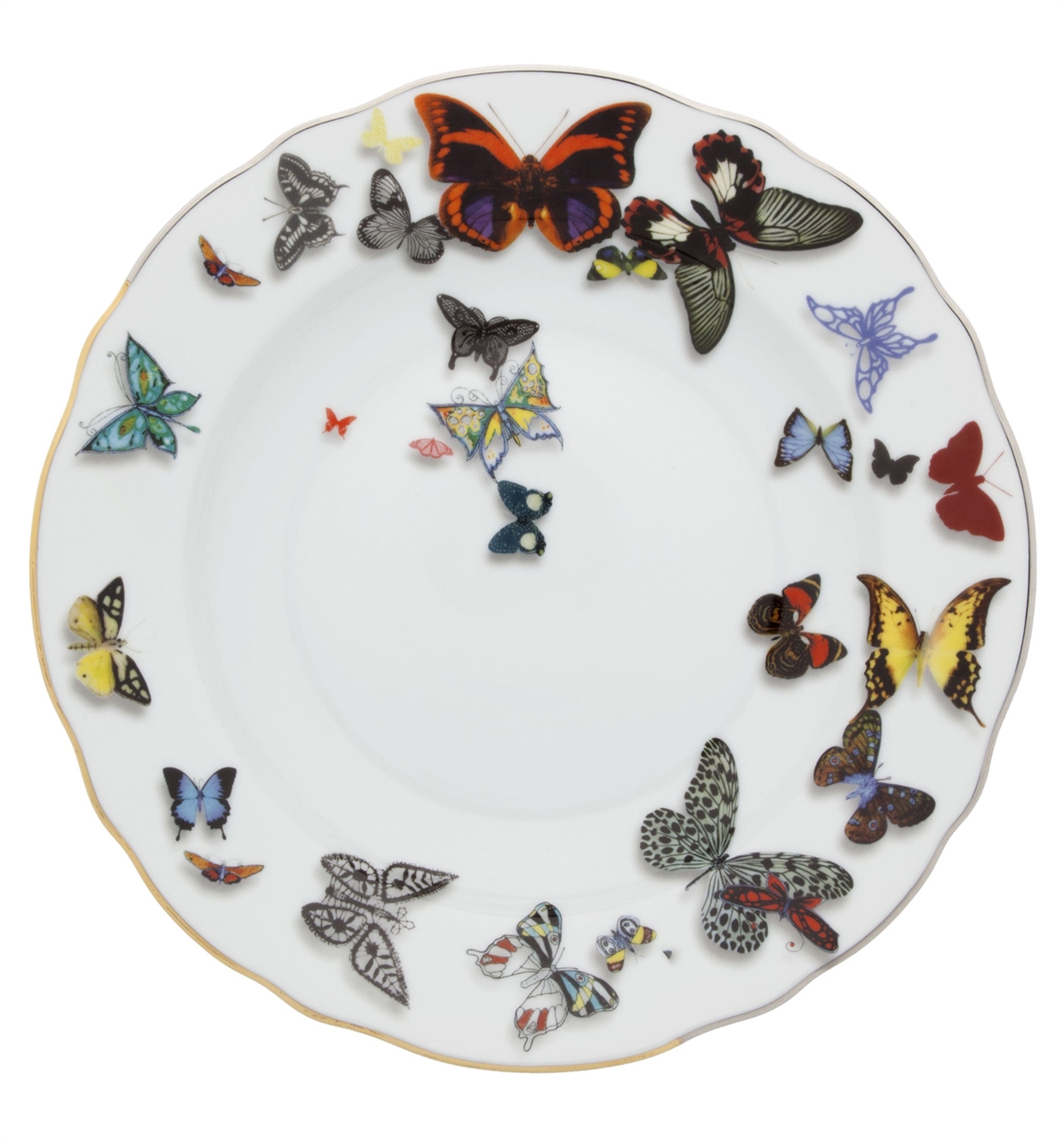 Vista Alegre Collection Butterfly soup plate by Christian Lacroix