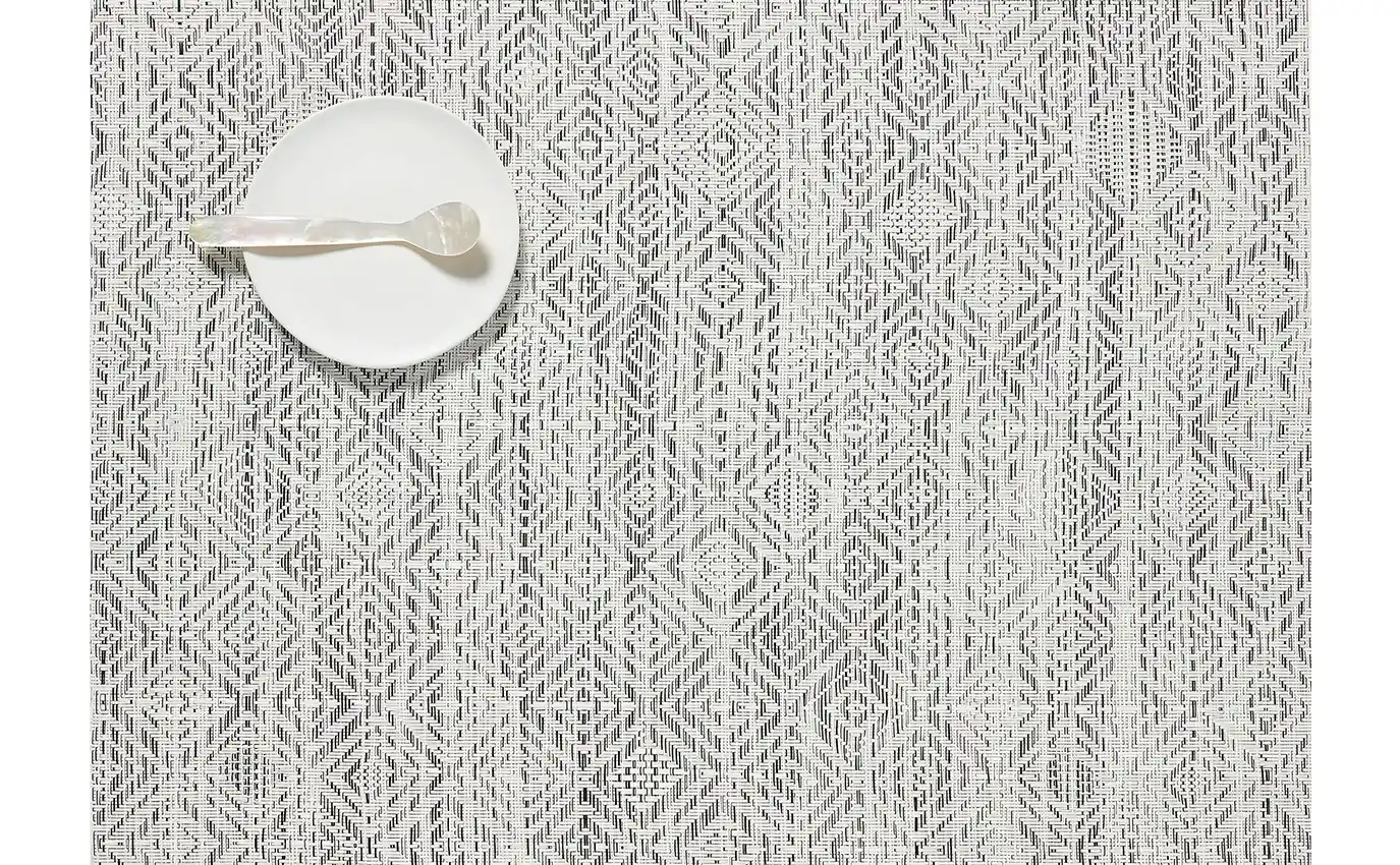 Rectangular Placemat Chilewich Mosaic White/Black 36 cm x 48 cm