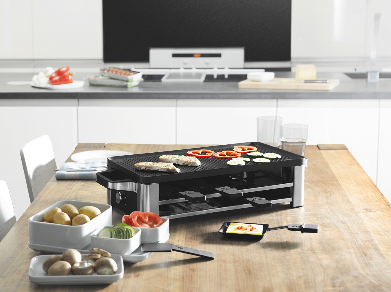 WMF LONO raclette grill for 8