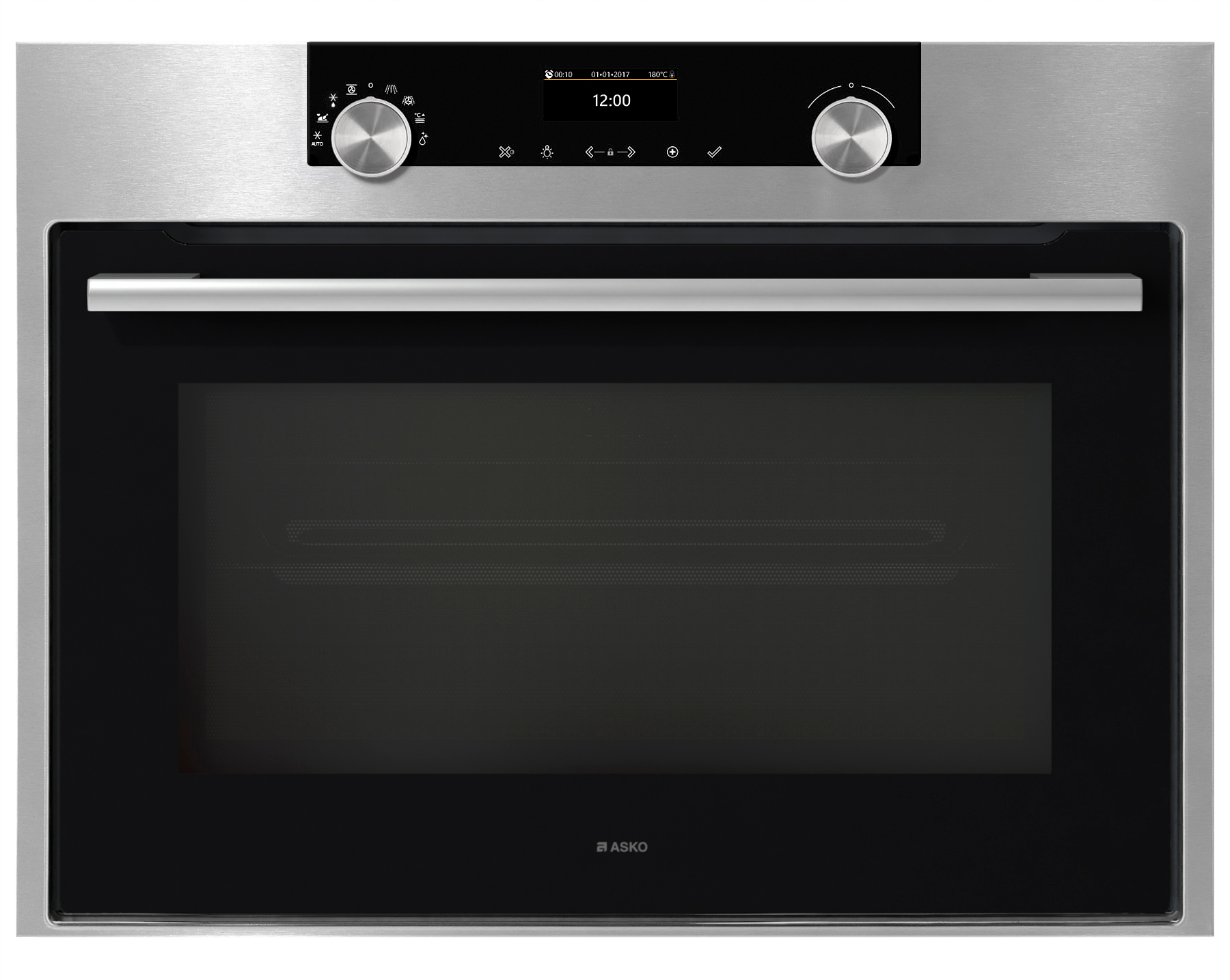 Craft compact microwave oven Asko 45 cm Steel OM8464S