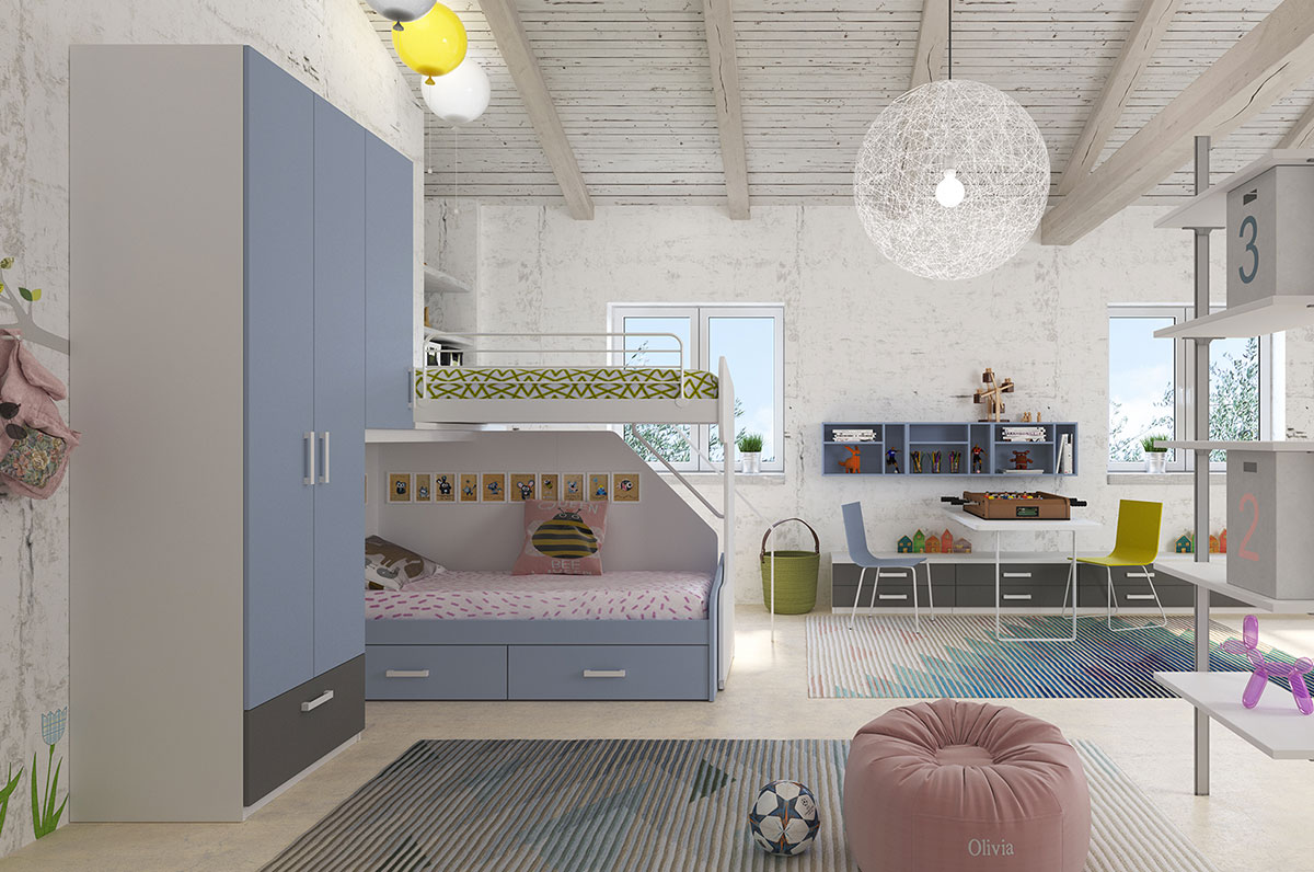 Children's rooms Made In Italy Ima Mobili Composition 06