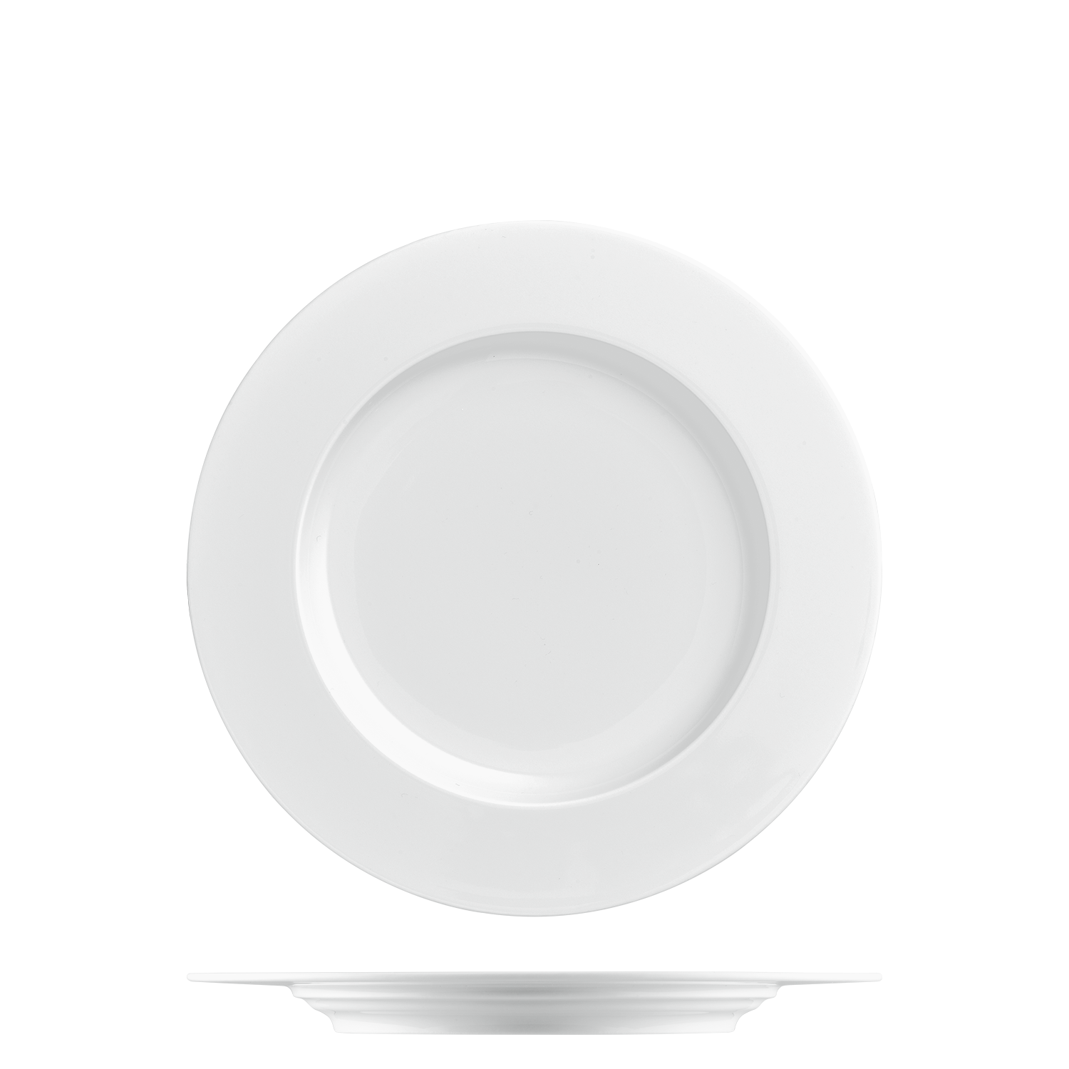 Breakfast Plate Rimmed Furstenberg Collection Datum White