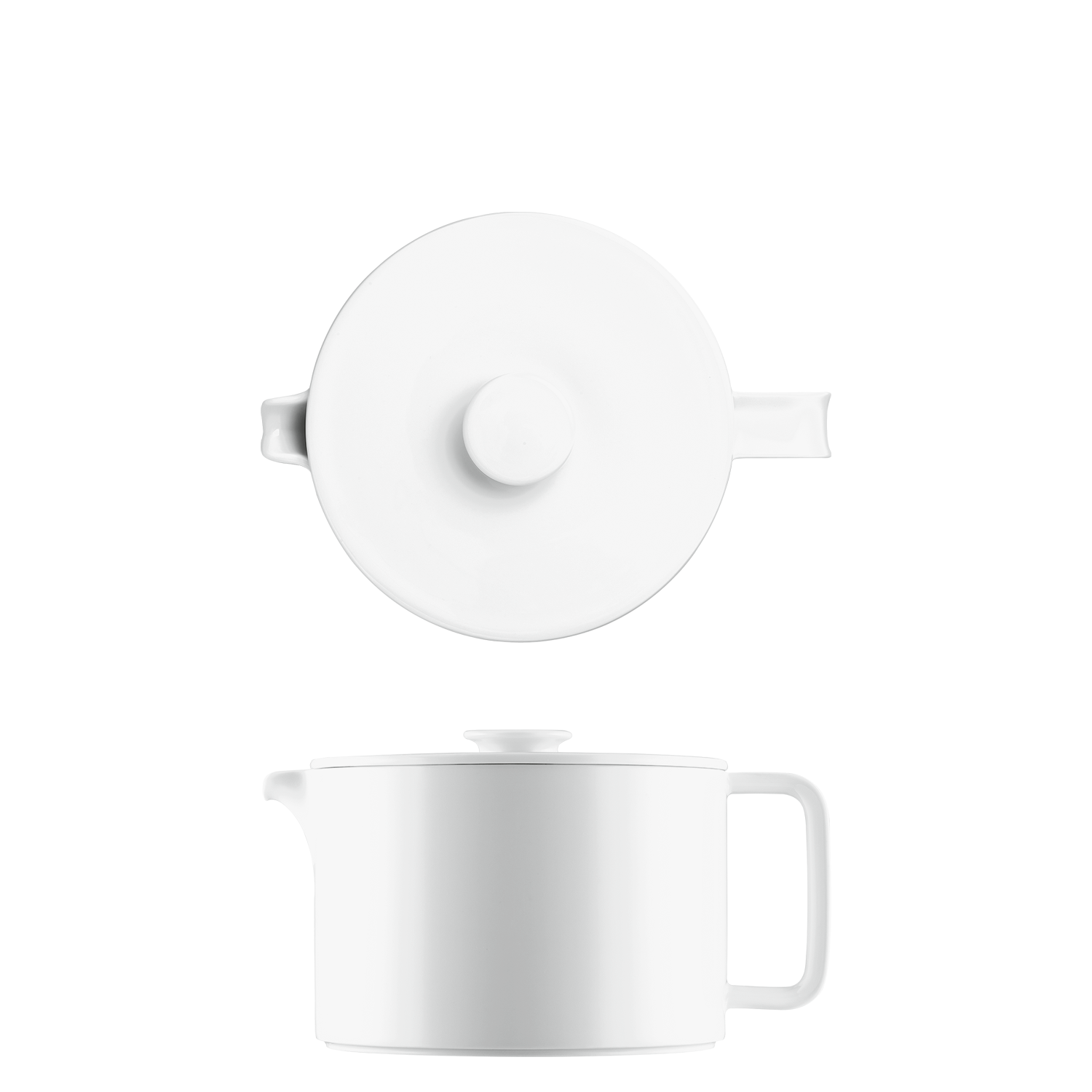 Small Teapot with Filter Furstenberg Datum White Collection