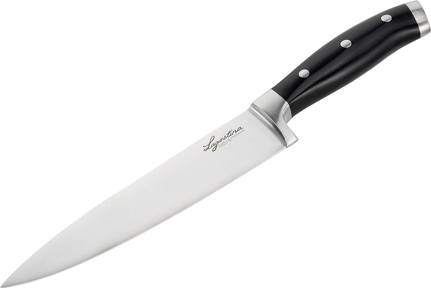 Lagostina Chef Knife Forged Black and Steel 20 cm
