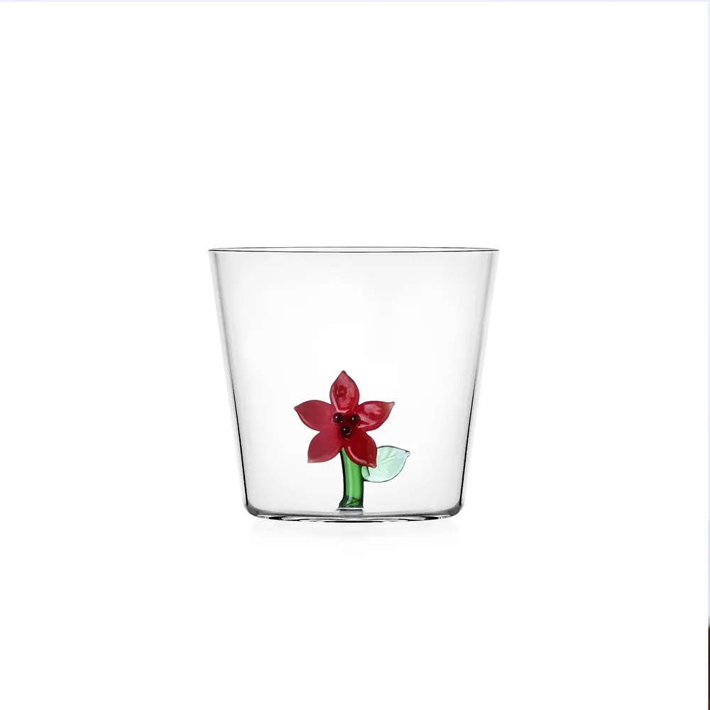 Tumbler Ichendorf Collection Christmas Flowers Red Star