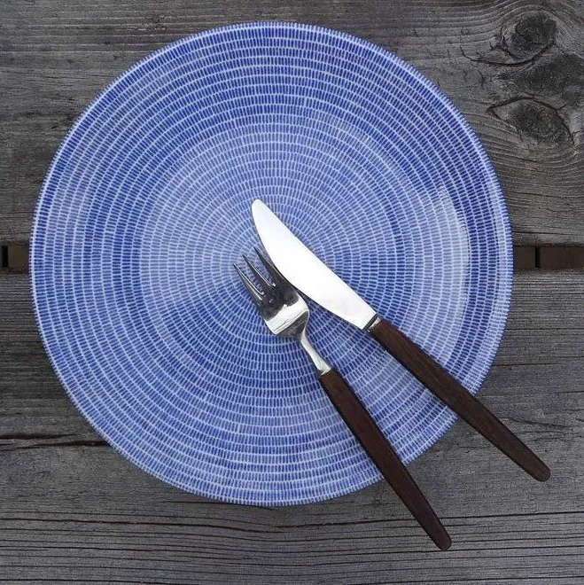 Dinner plate Arabia Finland Avec Blue 20 cm