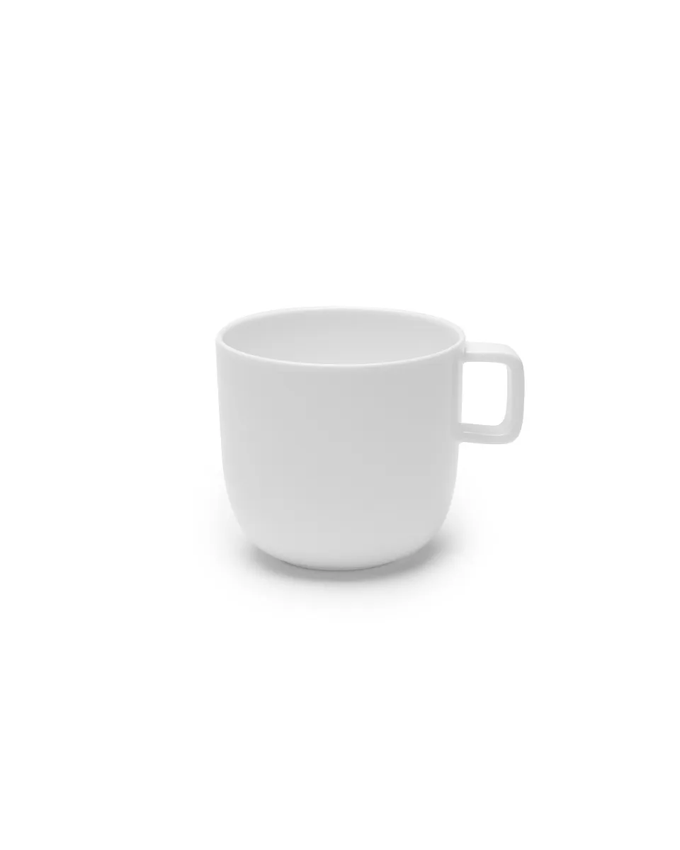 Coffee cup Collection Serax white enamelled base L 10 D 8 H 7.5 CM