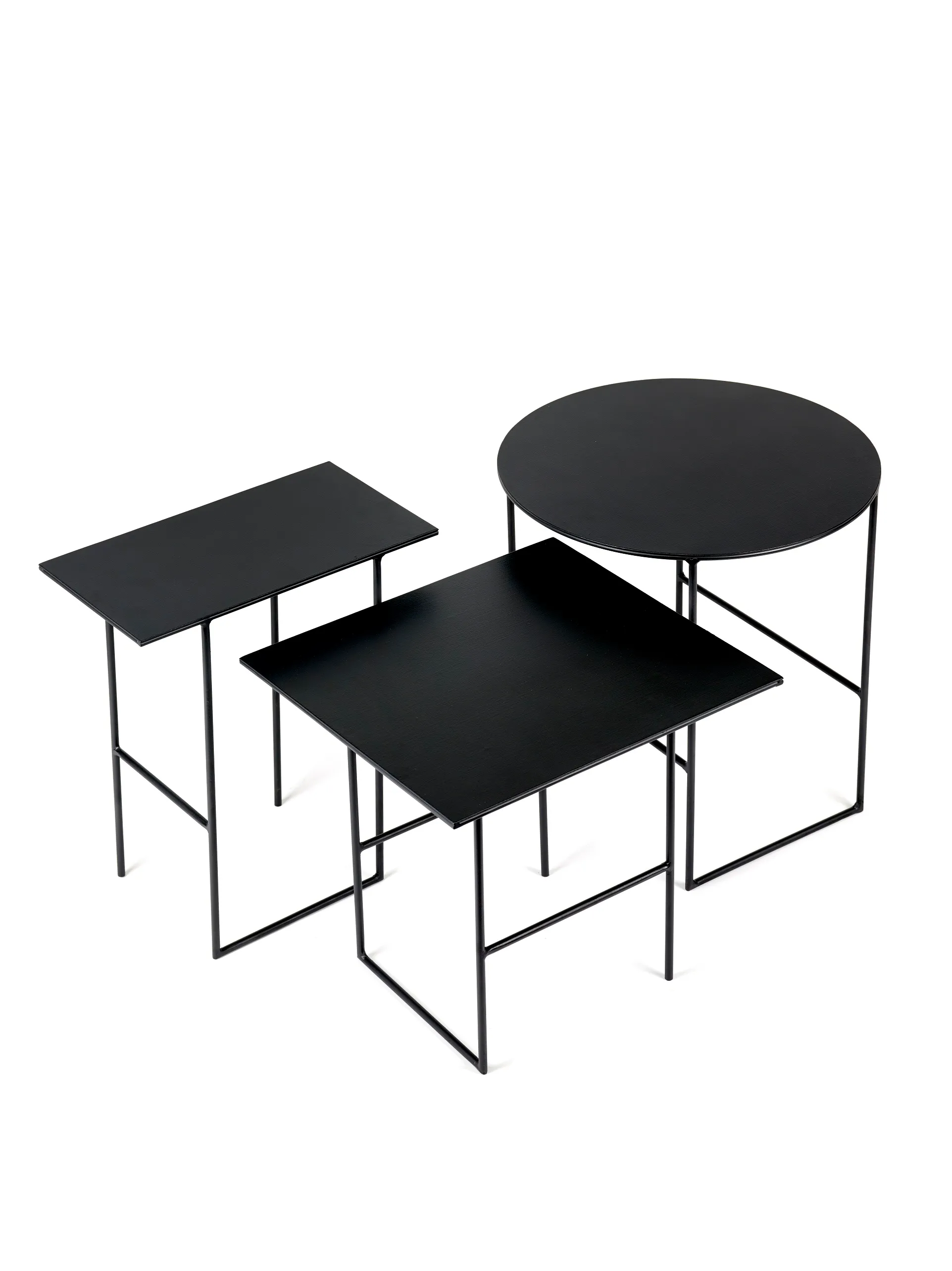 Side Table Cico L Black L 40 W 40 H 40.5CM Antonino Sciortino by Serax