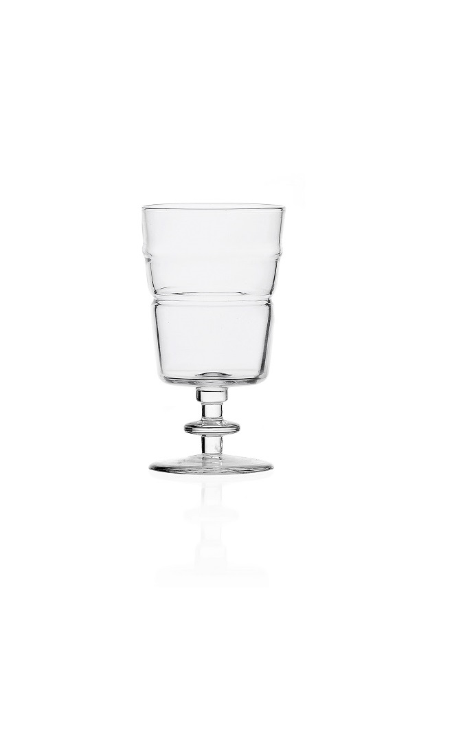 Wine Goblet Collection White Ichendorf color Clear
