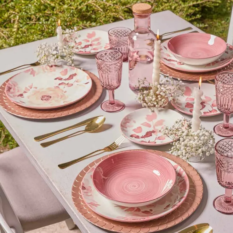 Dinner Plates Set Madison Roselyn Tognana 18 Pieces