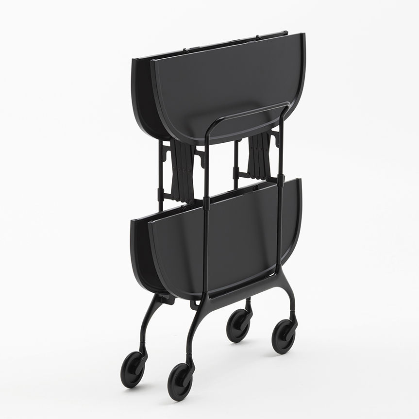 carrello-tavolo-d-appoggio-gastone-nero-opaco-kartell