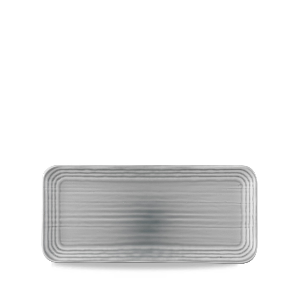Organic Rectangular Plate Dudson The Maker's Collection Harvest Norse Grey 34.6 cm x 15.6 cm