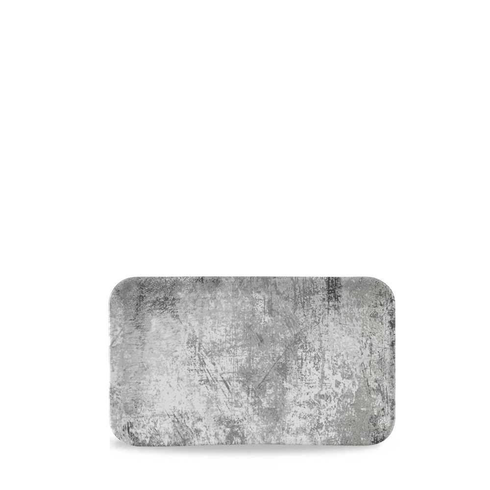 Organic Rectangular Plate Dudson The Maker's Collection Urban Steel Grey 27 cm x 16 cm