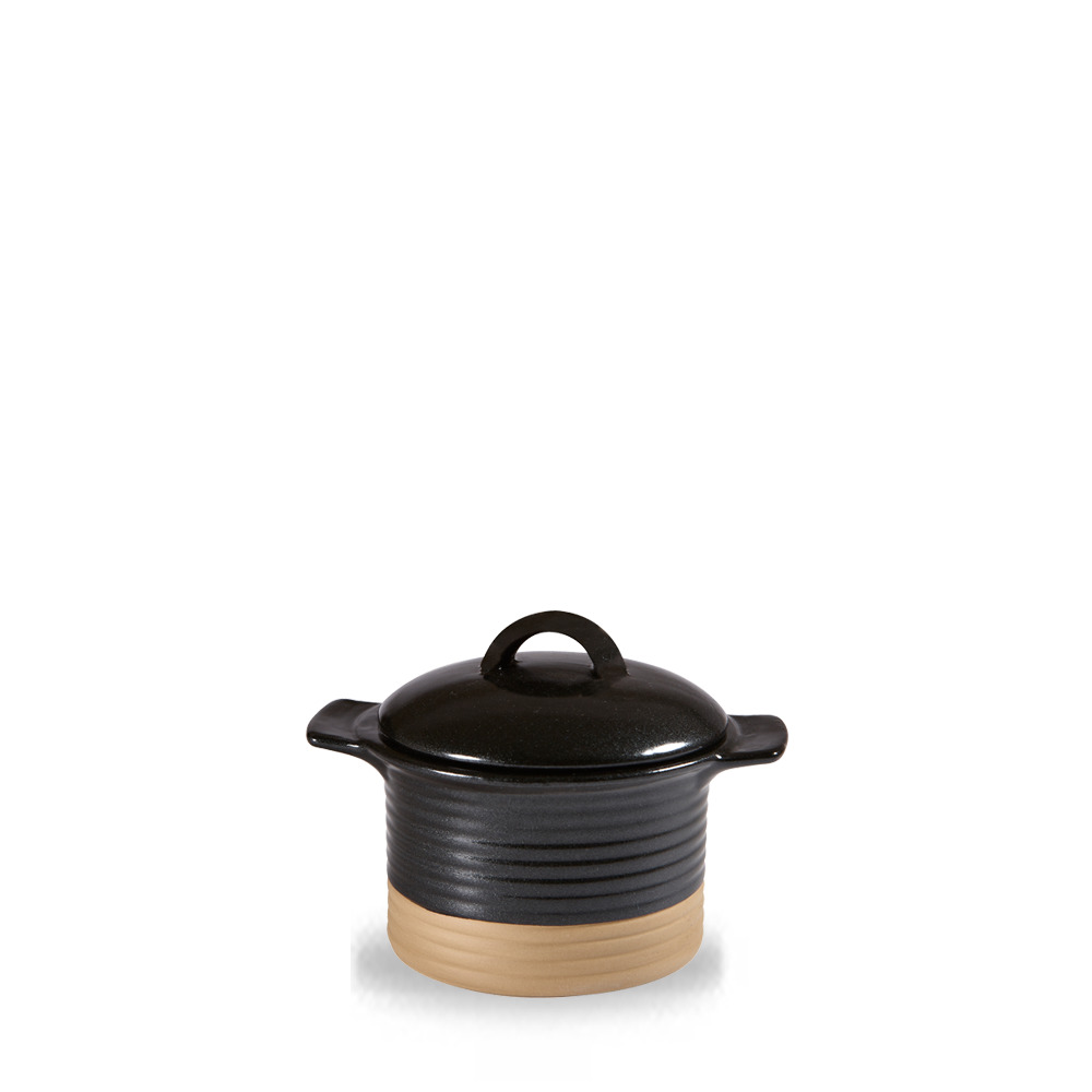 Cocotte and Lid Art De Cuisine Collection Igneous Black 14 cm