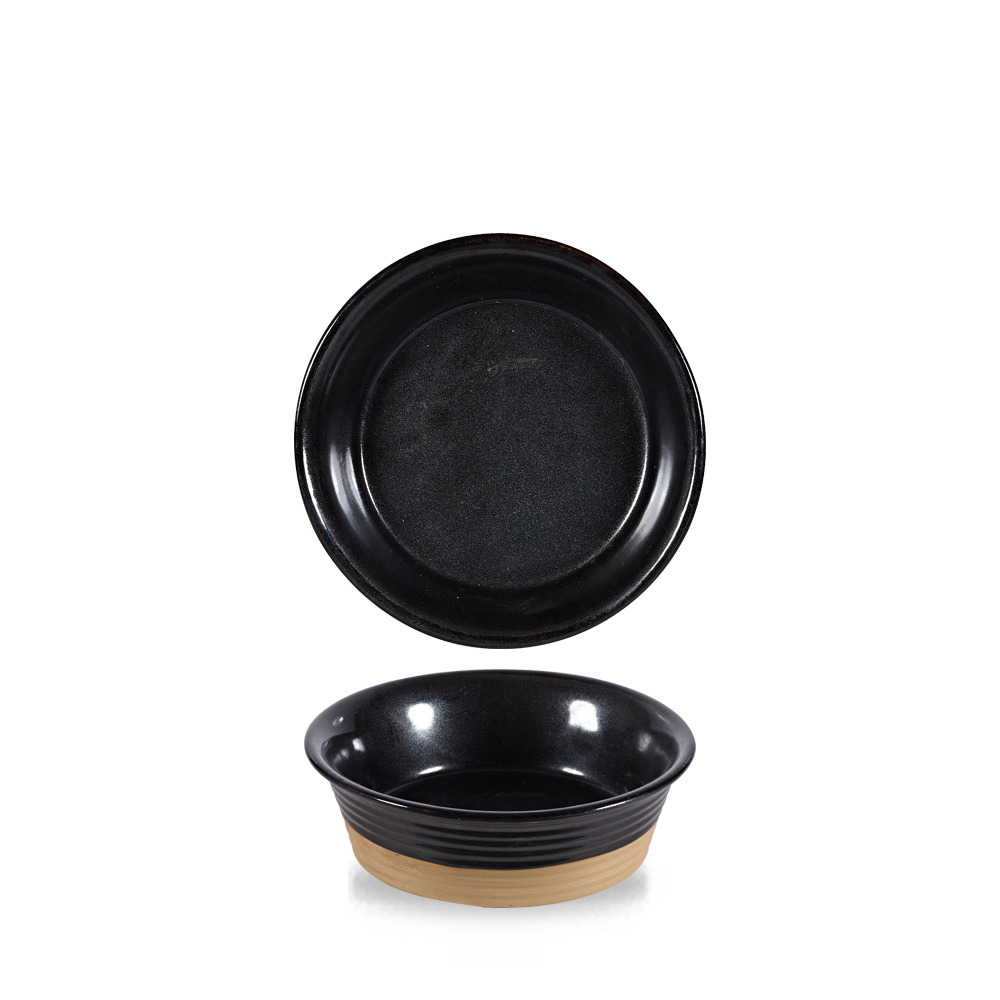 Large Pie Dish Art De Cuisine Collection Igneous Black 16 cm