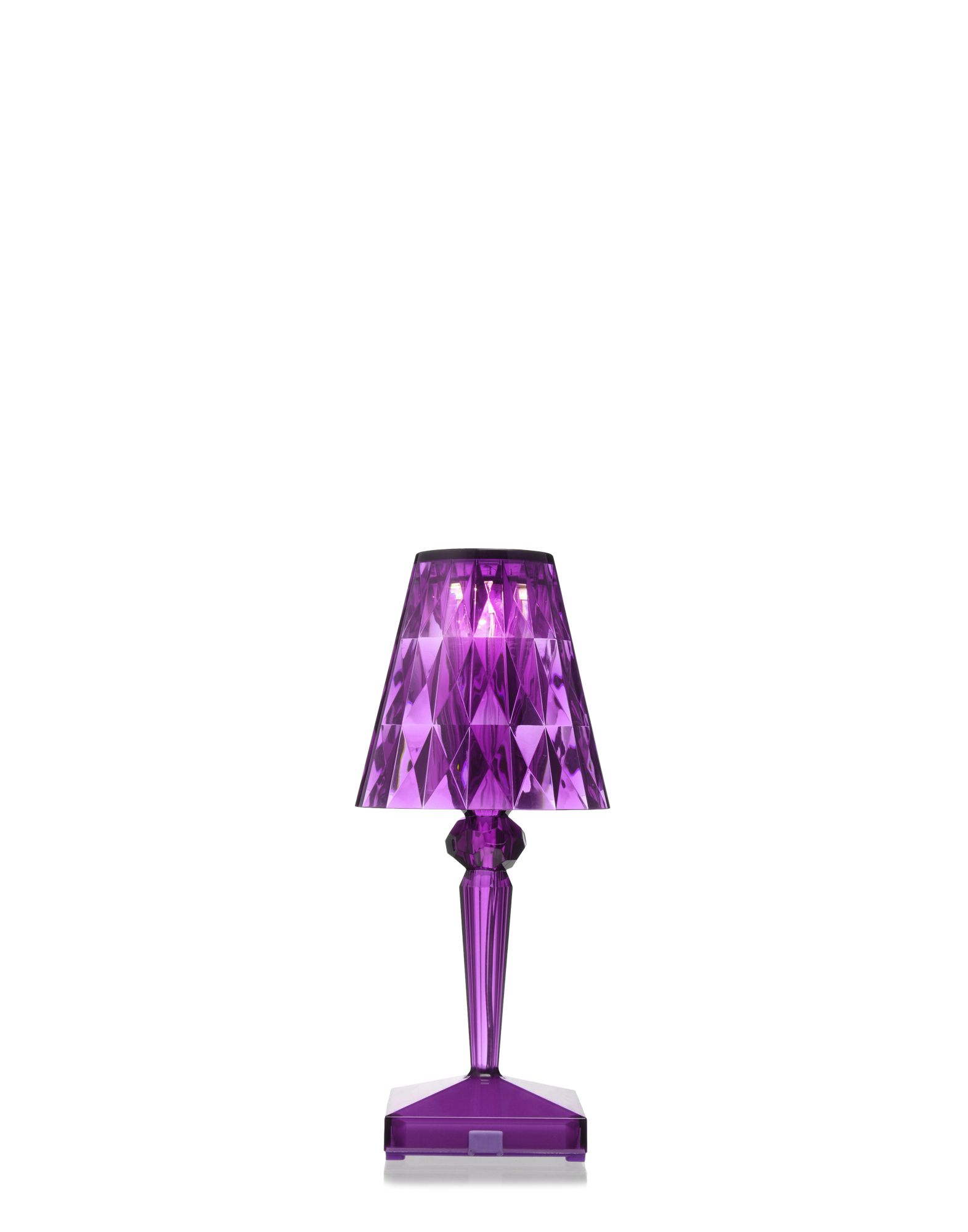 Kartell table lamp 9140 Battery plum