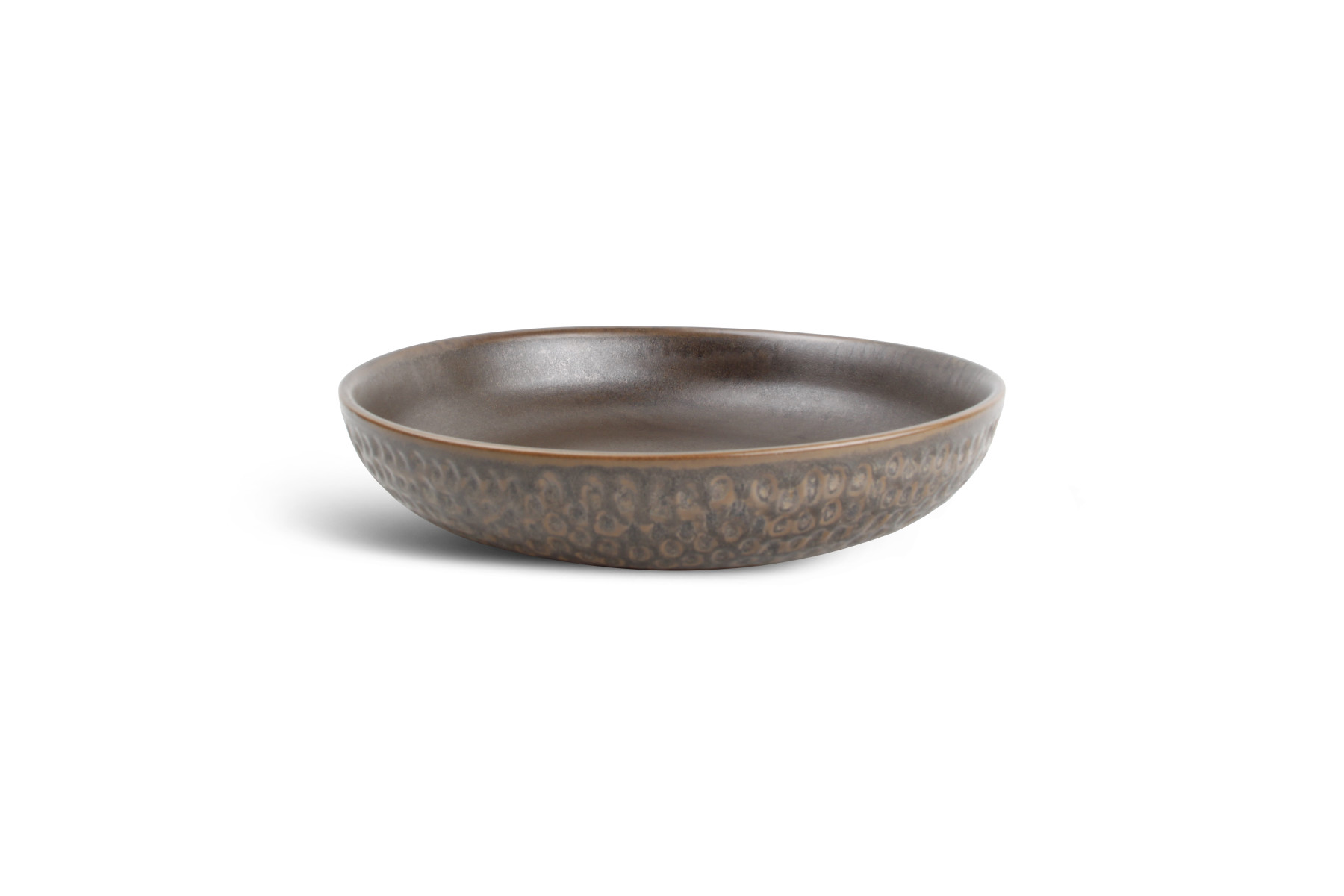 Deep Plate Hammered Copper Brass 22 cm