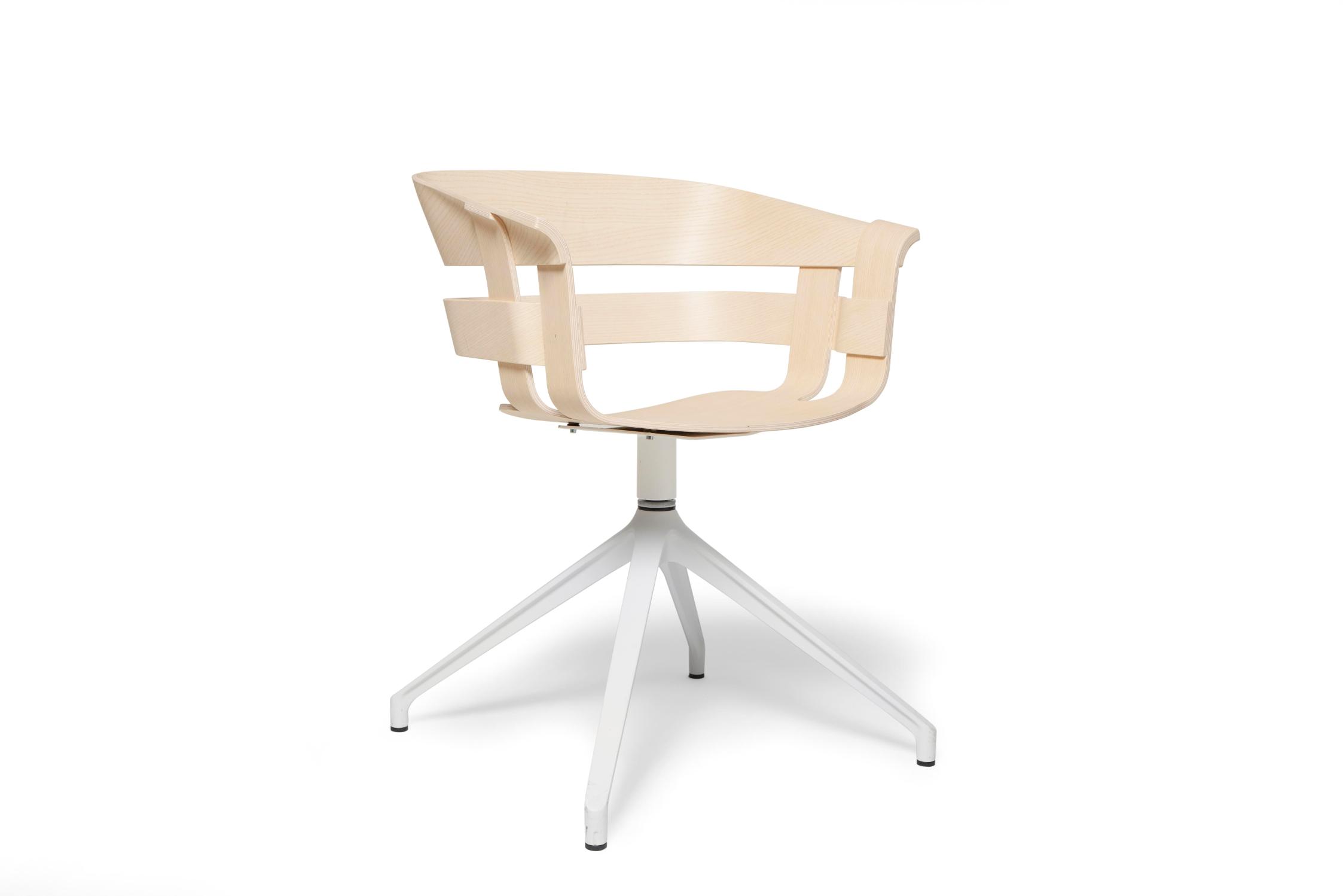 Design House Stockholm Wick chair ash seat white swivel base