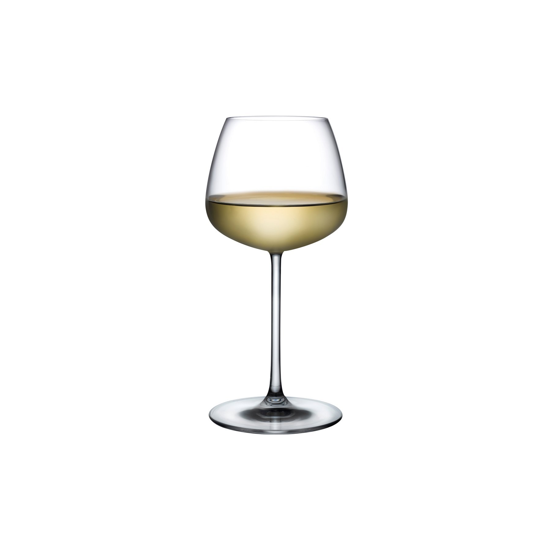 Crystal White Wine Glass Nude Glass Mirage Collection