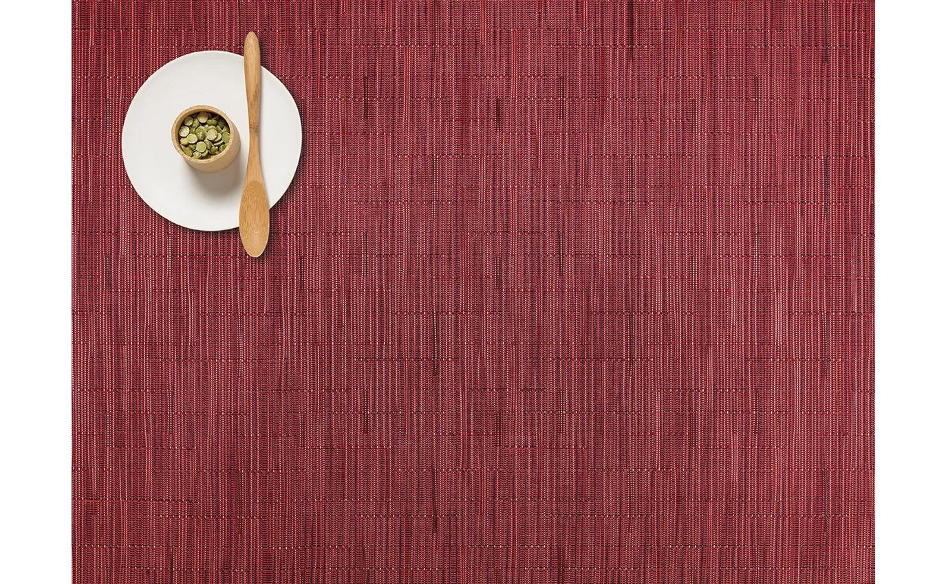 Rectangular Placemat Chilewich BAMBOO Cranberry 36 cm x 48 cm