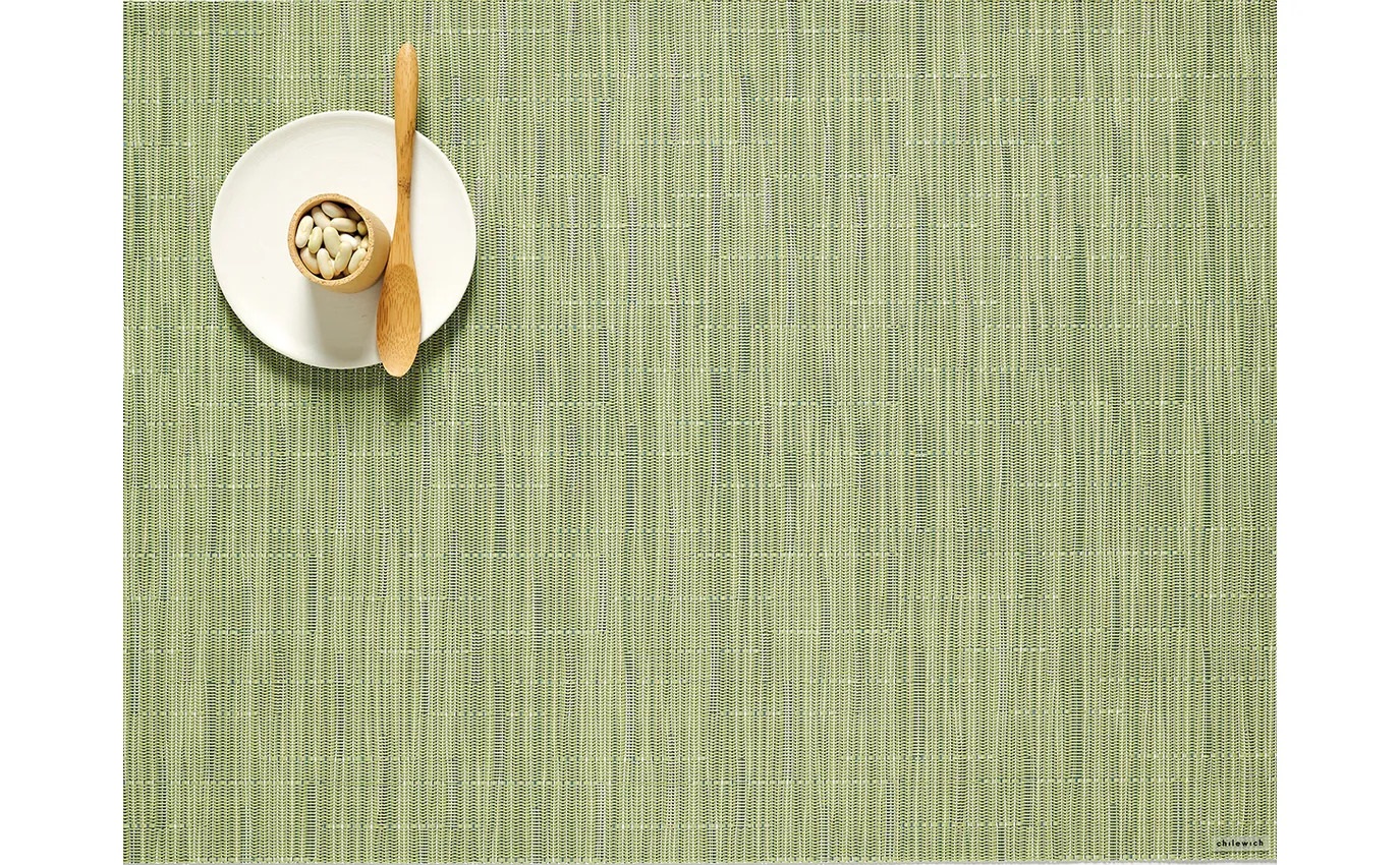 Rectangular Placemat Chilewich BAMBOO Spring Green 36 cm x 48 cm