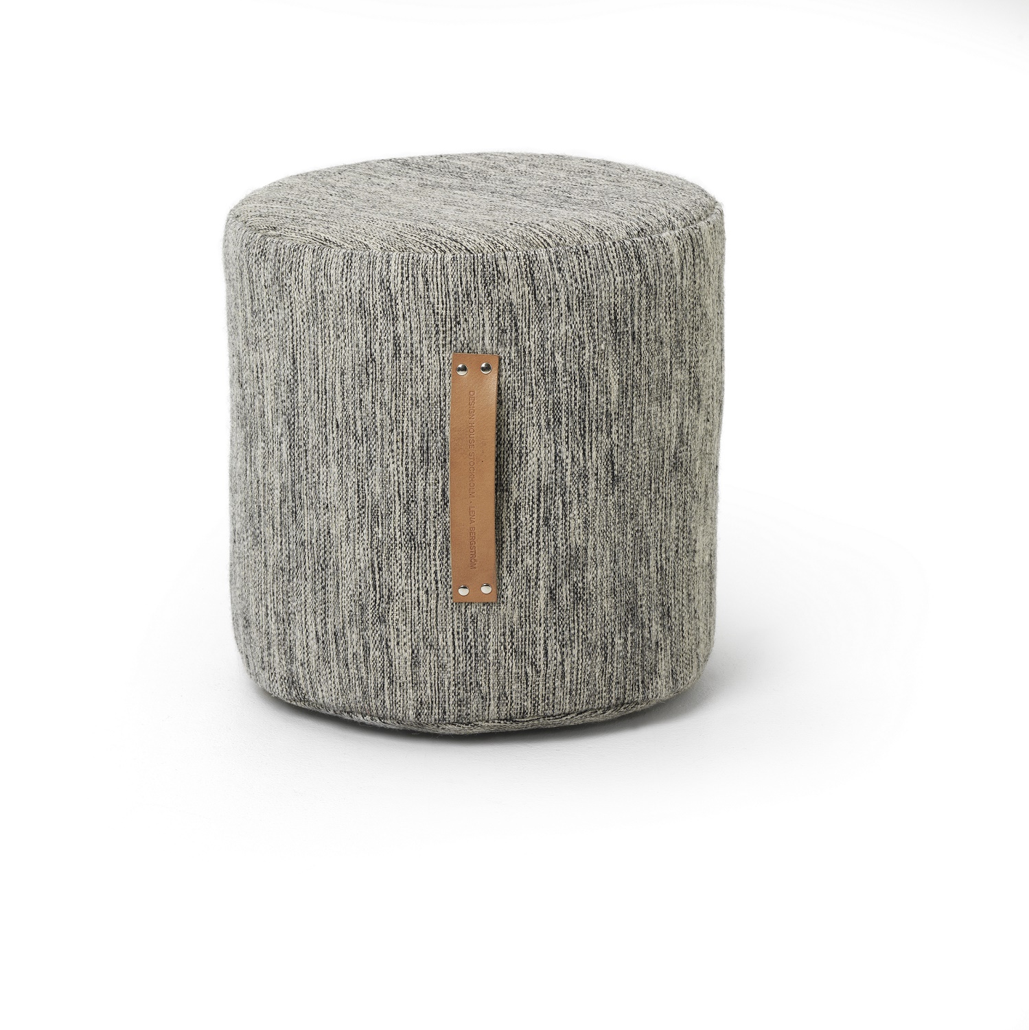 Design House Stockholm pouf stool high Bjork light grey