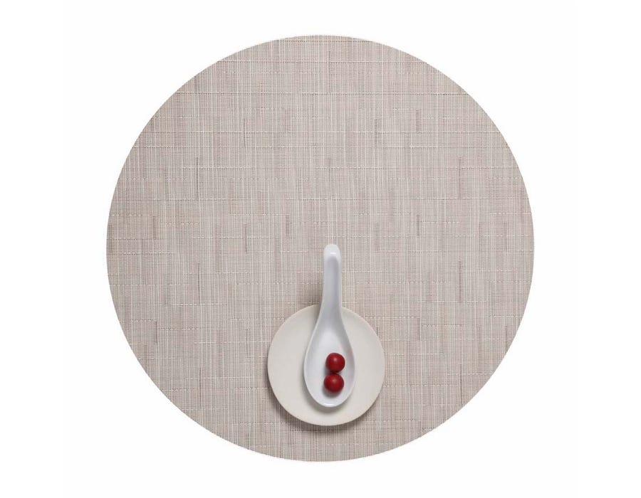 Round Placemat Chilewich BAMBOO Chino 38 cm