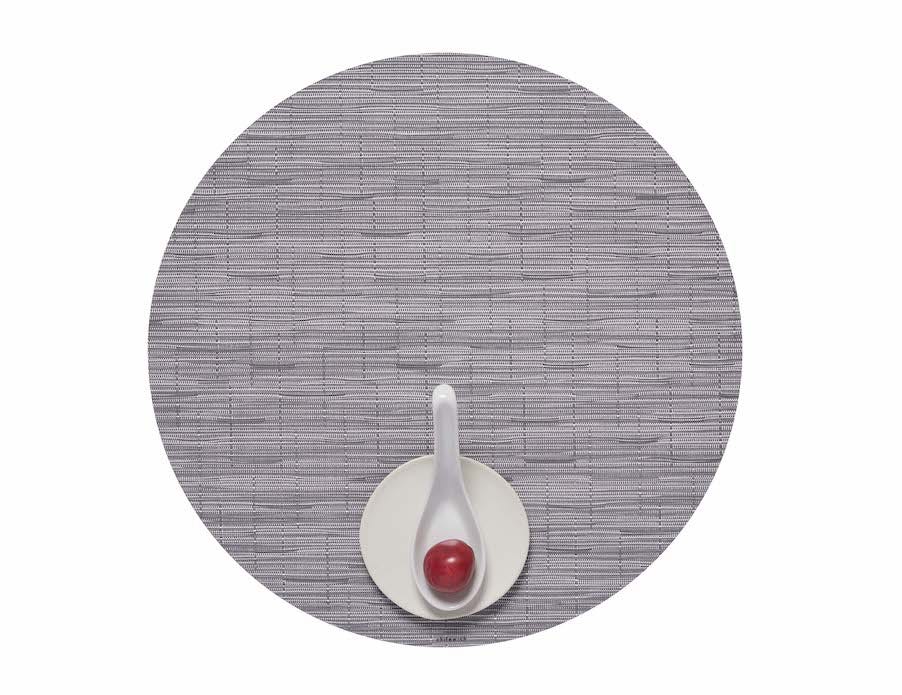 Round Placemat Chilewich BAMBOO Fog 38 cm
