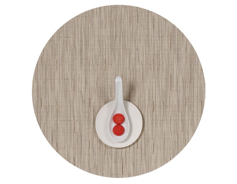Round Placemat Chilewich BAMBOO Oat 38 cm