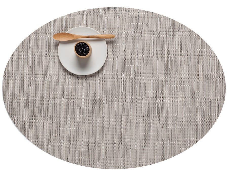 Placemat Chilewich BAMBOO Oval Chalk 36 cm x 49.5 cm