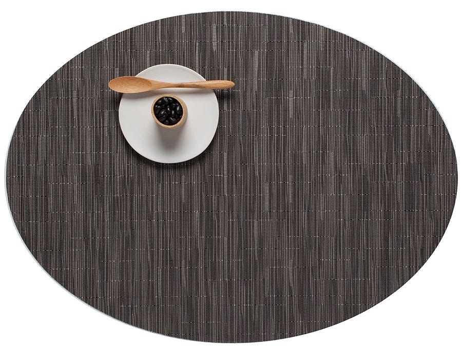 Placemat Chilewich BAMBOO Oval Grey Flannel 36 cm x 49.5 cm