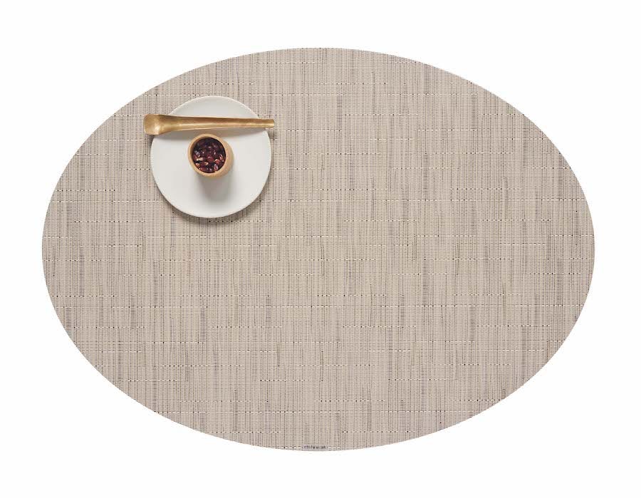 Placemat Chilewich BAMBOO Oval Oat 36 cm x 49.5 cm