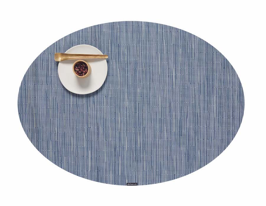 Placemat Chilewich BAMBOO Oval Rain 36 cm x 49.5 cm
