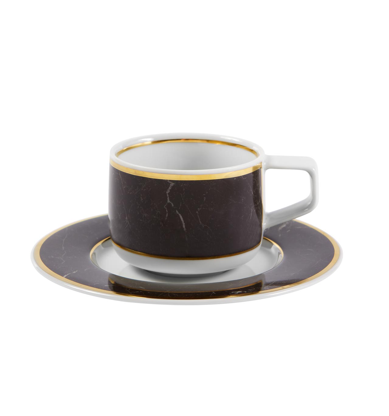 Vista Alegre Collection Carrara coffee cup and saucer