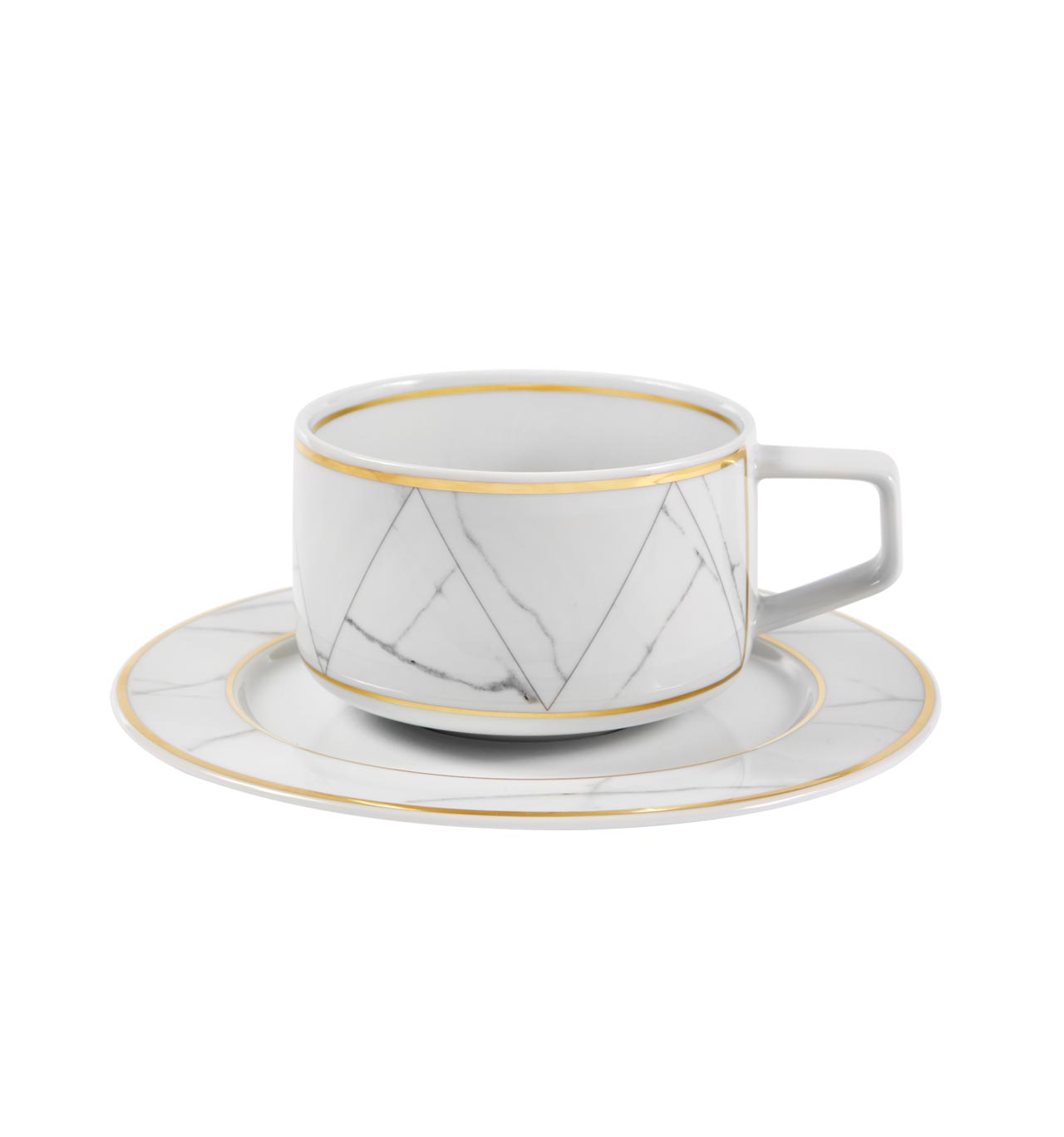 Vista Alegre Collection Carrara, tea cup and saucer, Newformsdesign, Plates and dinner services