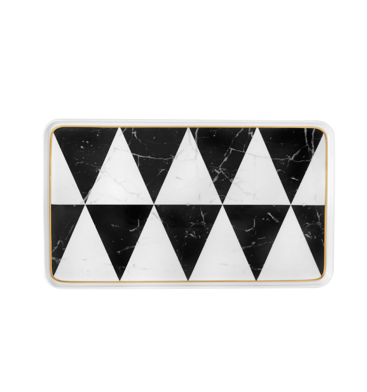 Vista Alegre Collection Carrara small rectangular platter