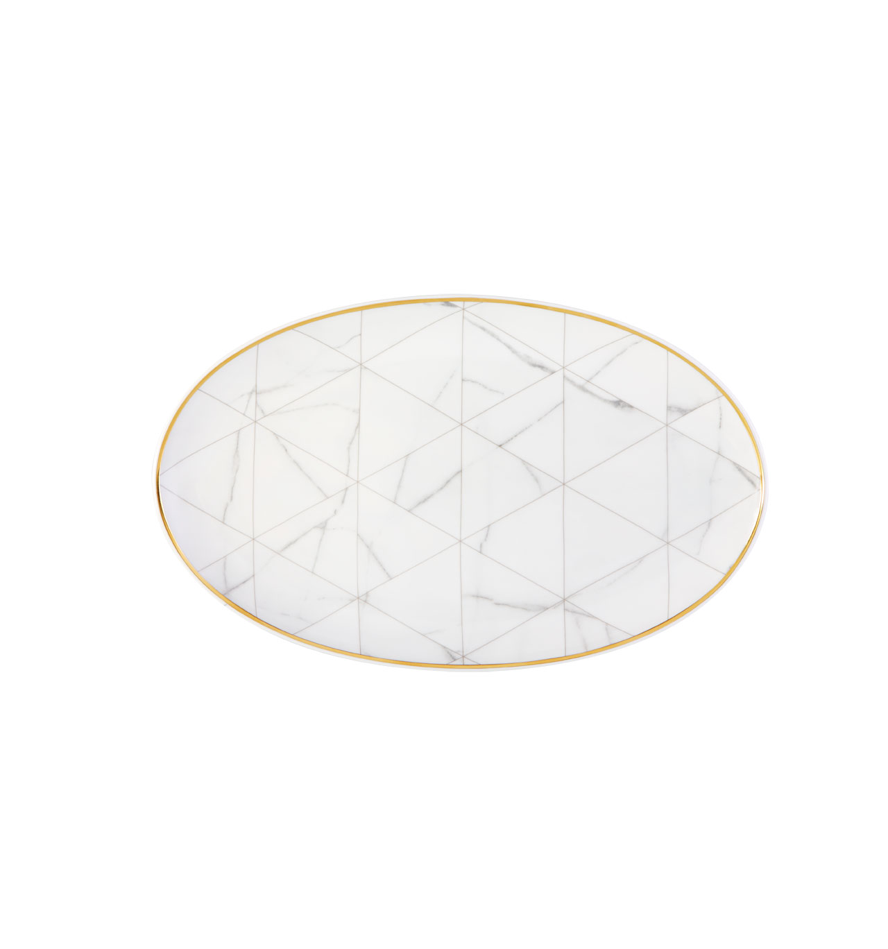 Vista Alegre Collection Carrara small oval platter