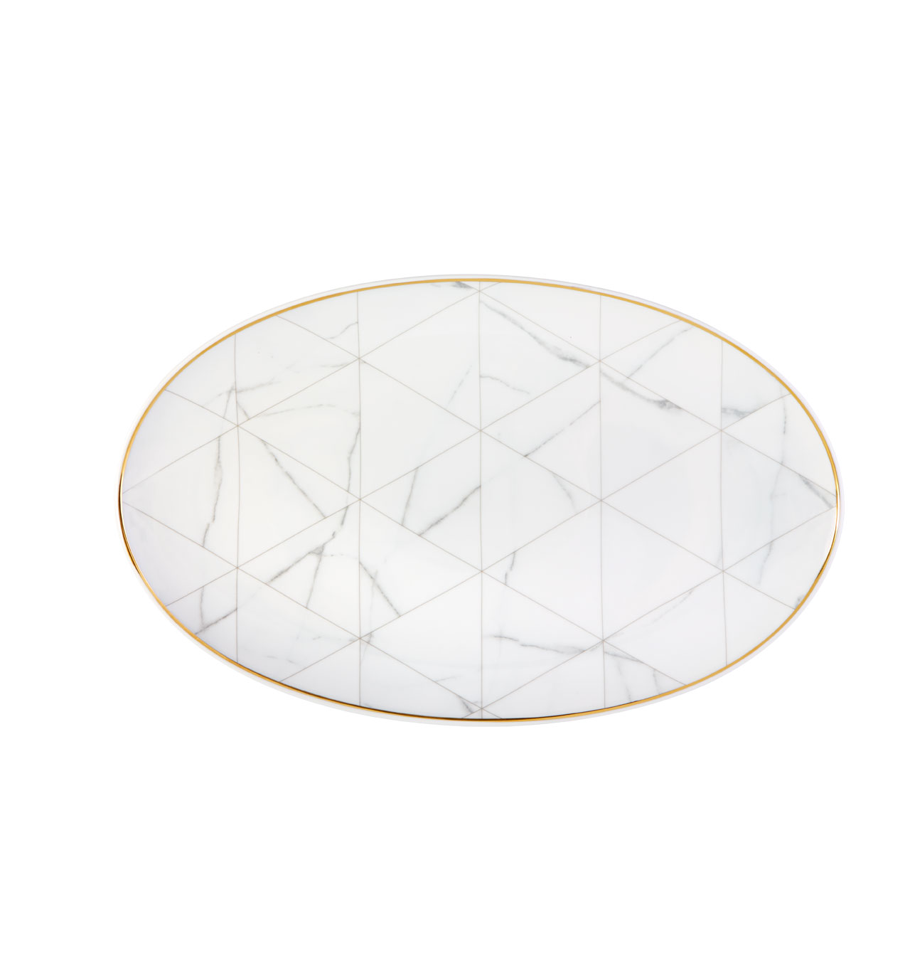 Vista Alegre Collection Carrara large oval platter