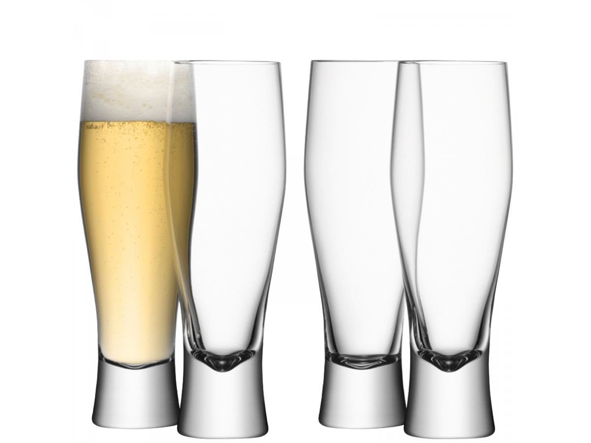 LSA International Collection Bar set 4 Lager beer glasses