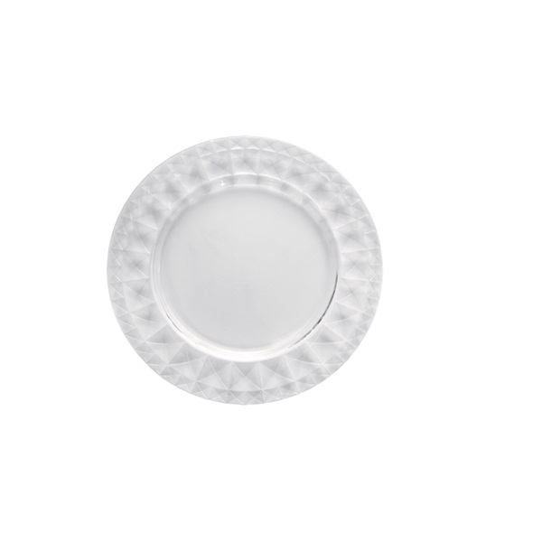 Charger Plate Glass Carrè 32 cm