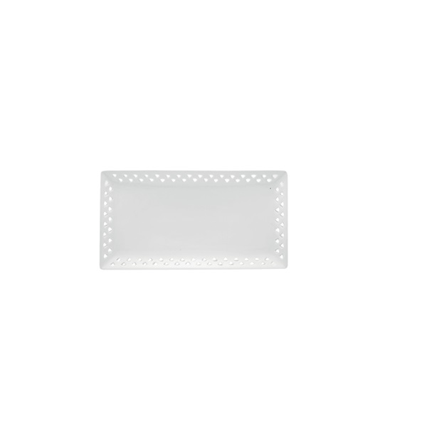 Rectangular Porcelain Tray Trinato 29.6 cm x 15.5 cm