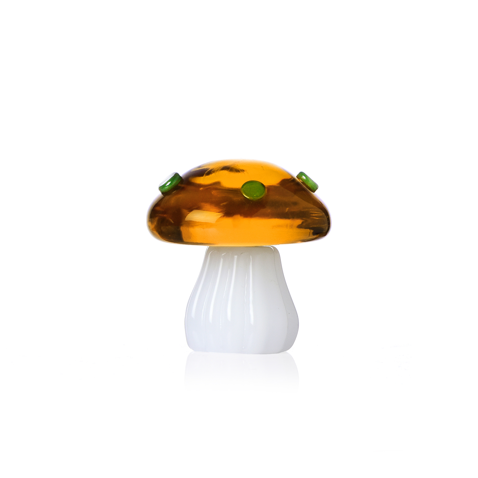 Placeholder Ichendorf Collection Alice Amber Mushroom and Green Dots