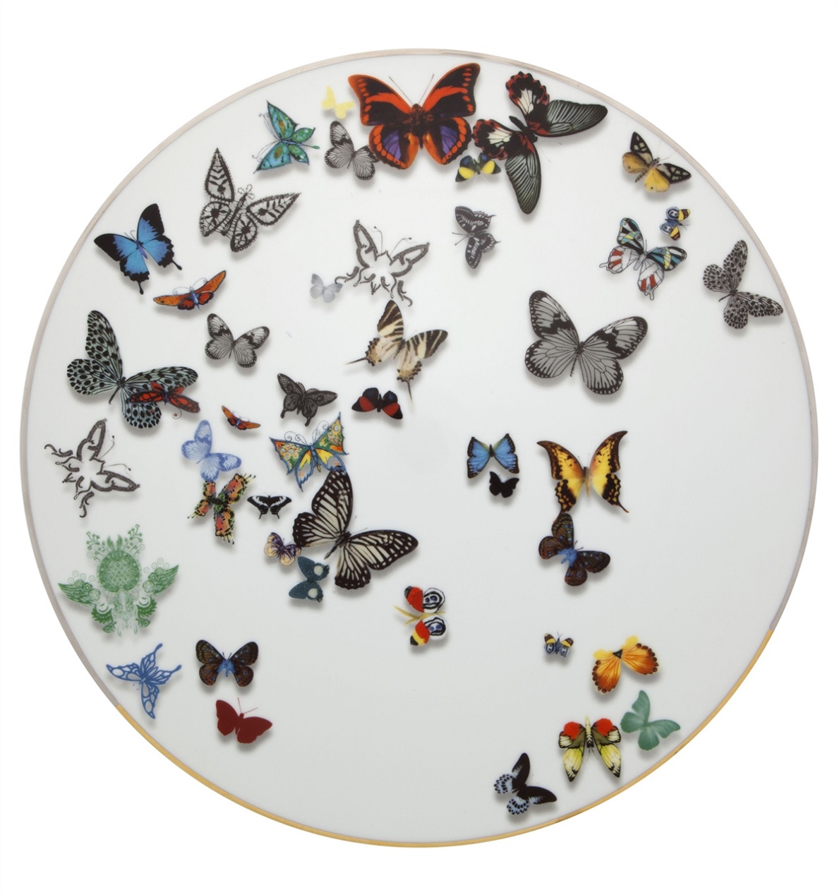 Vista Alegre Collection Butterfly charger plate by Christian Lacroix