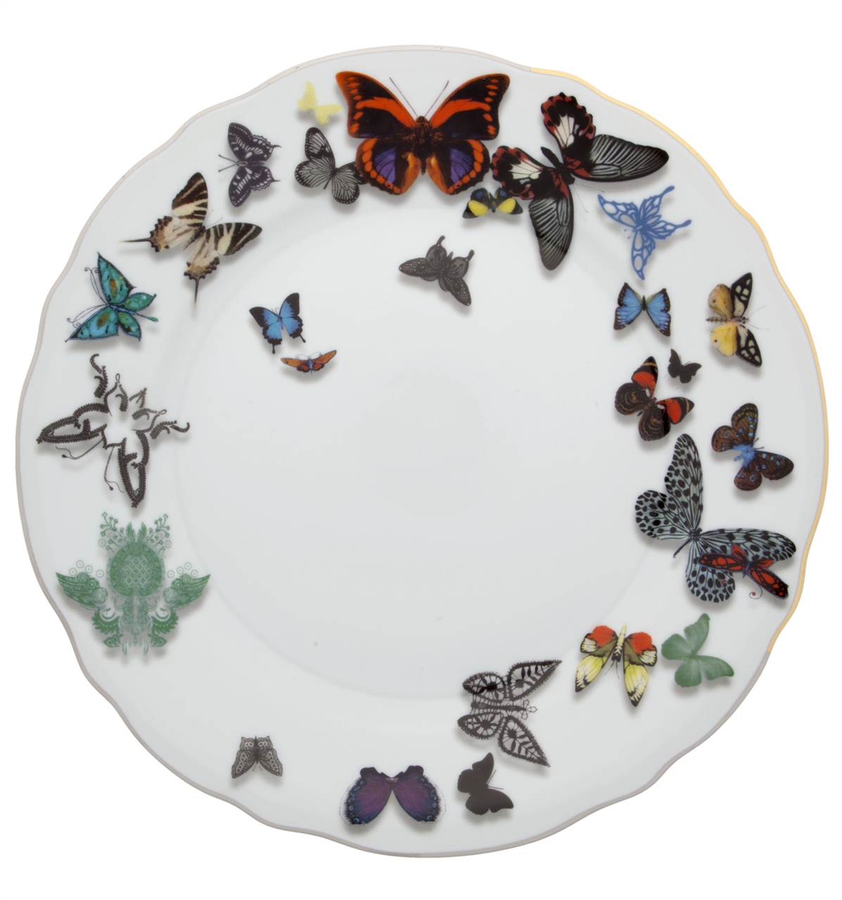 Vista Alegre Collection Butterfly dinner plate by Christian Lacroix