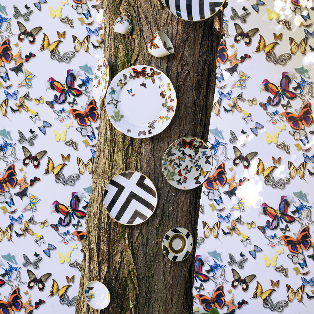 Vista Alegre Collection Butterfly dessert plate by Christian Lacroix