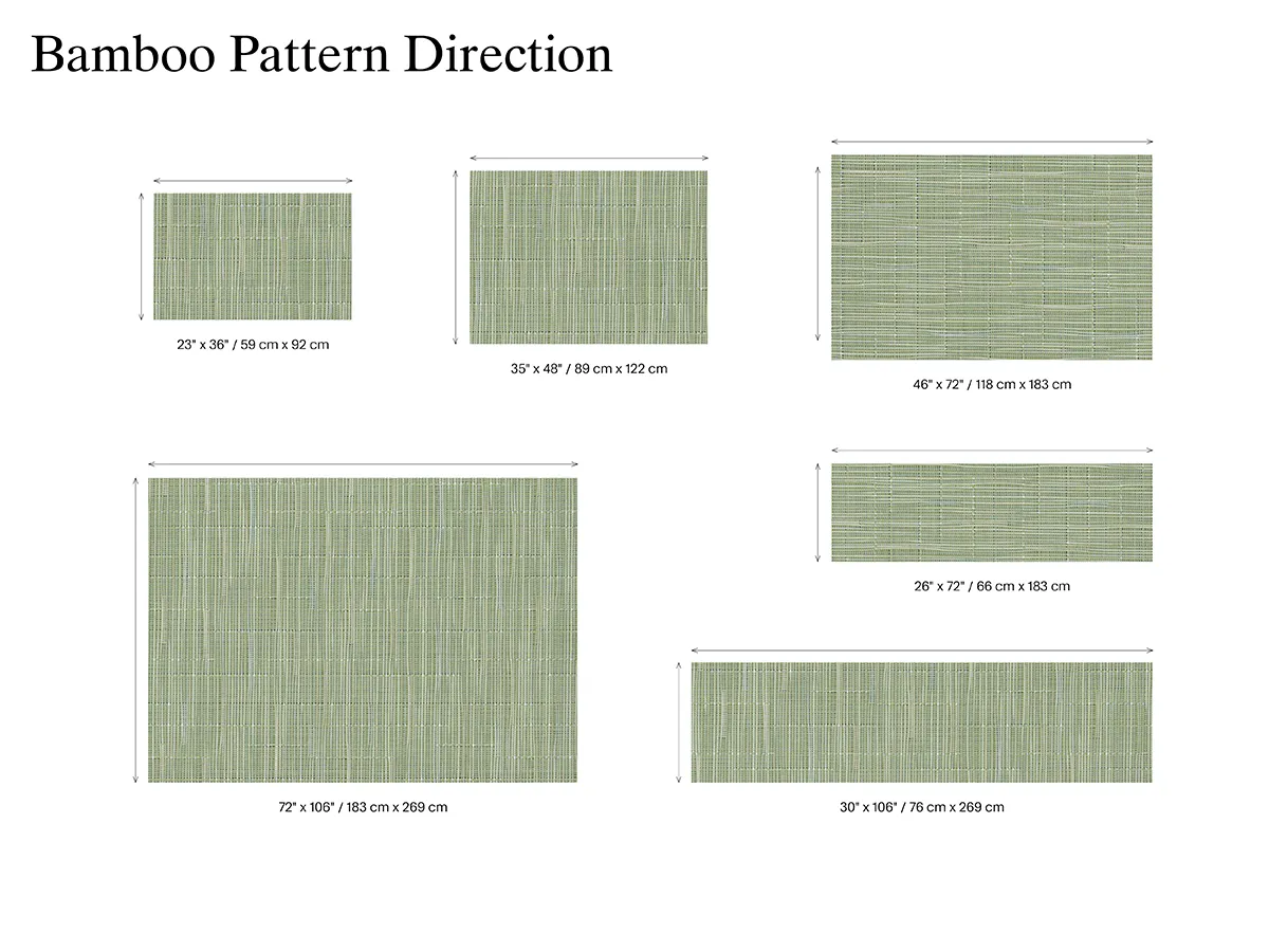 Chilewich Runner Rug BAMBOO Oat 66 x 183 cm